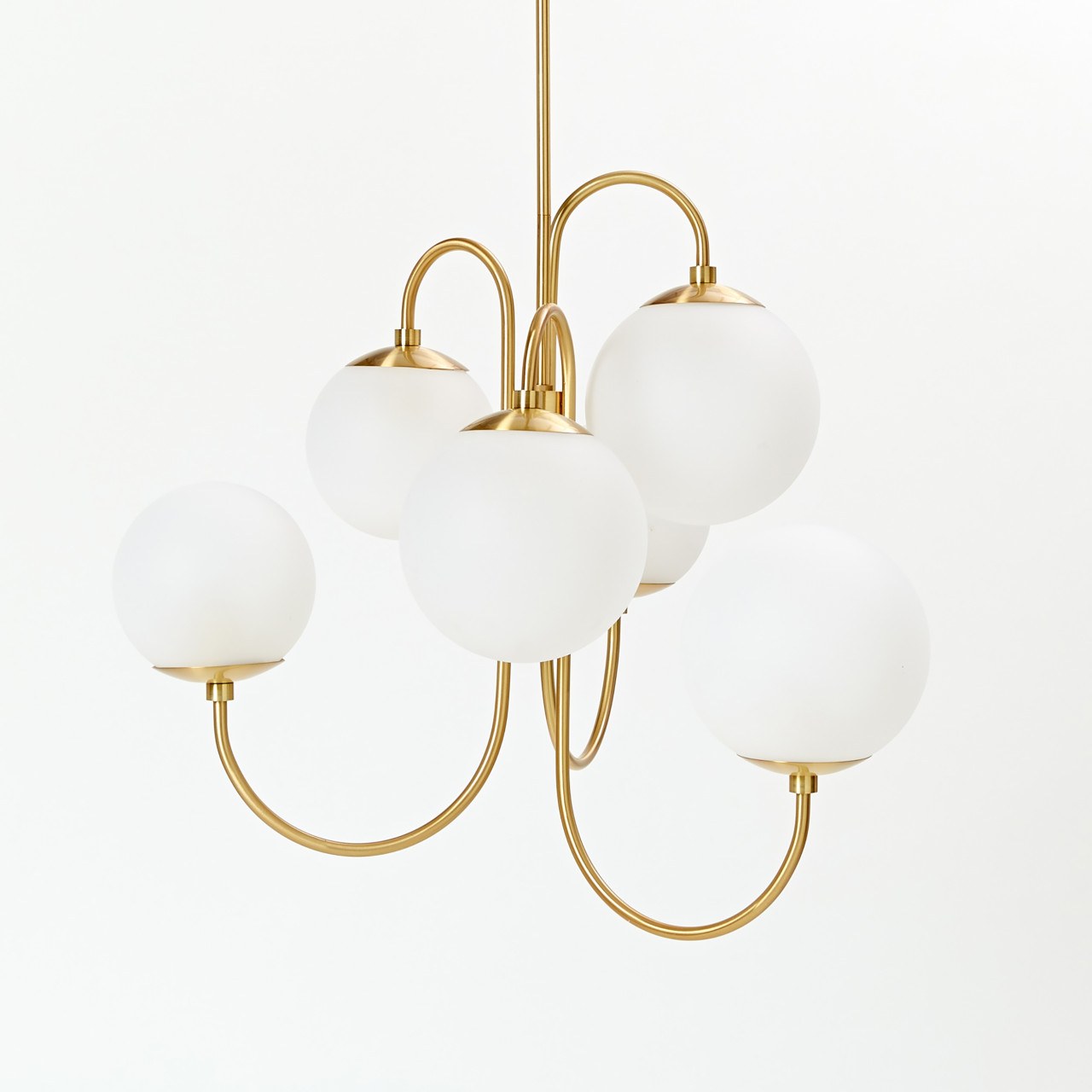 Pelle X West Elm Gooseneck Chandelier