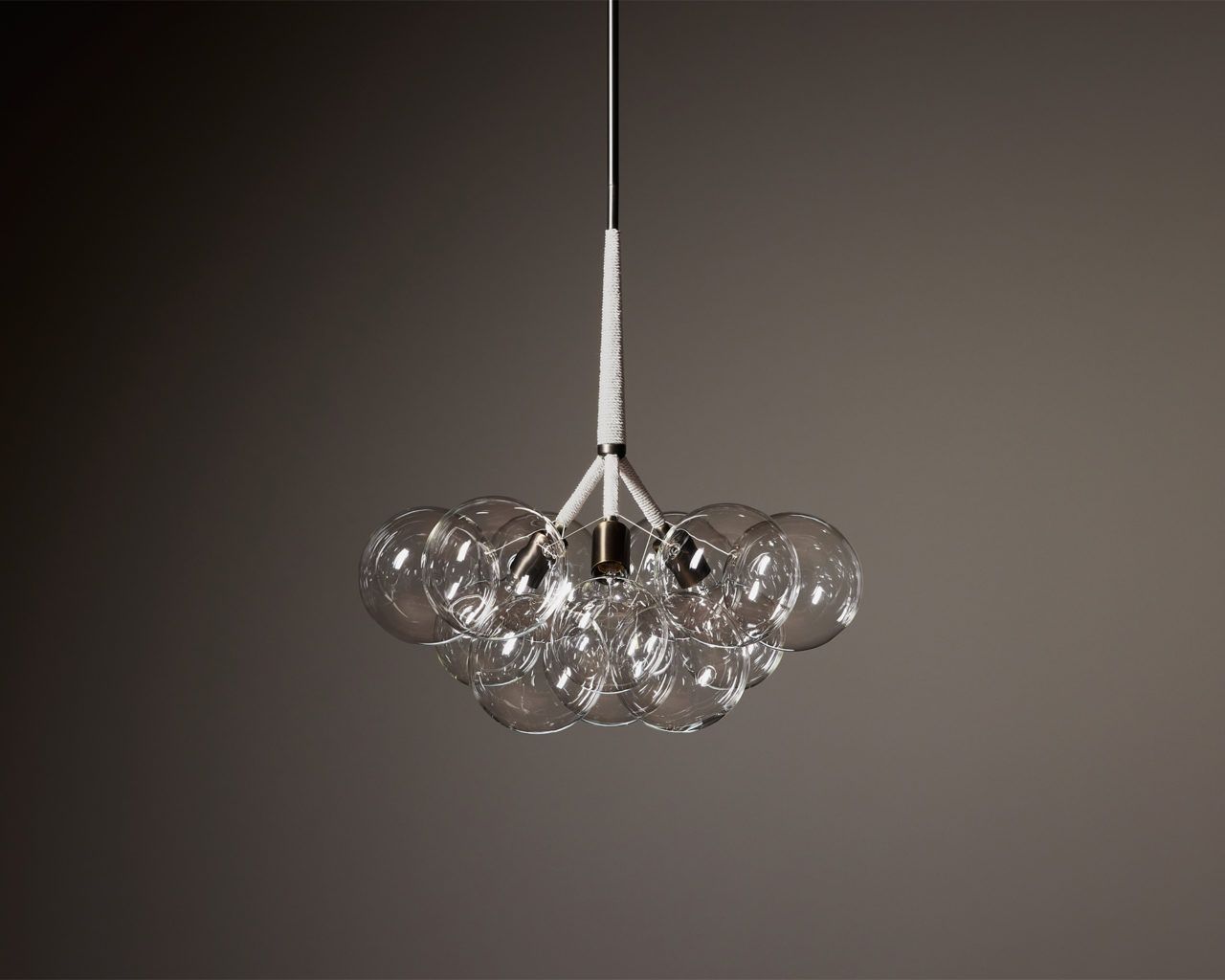 bubble chandelier black