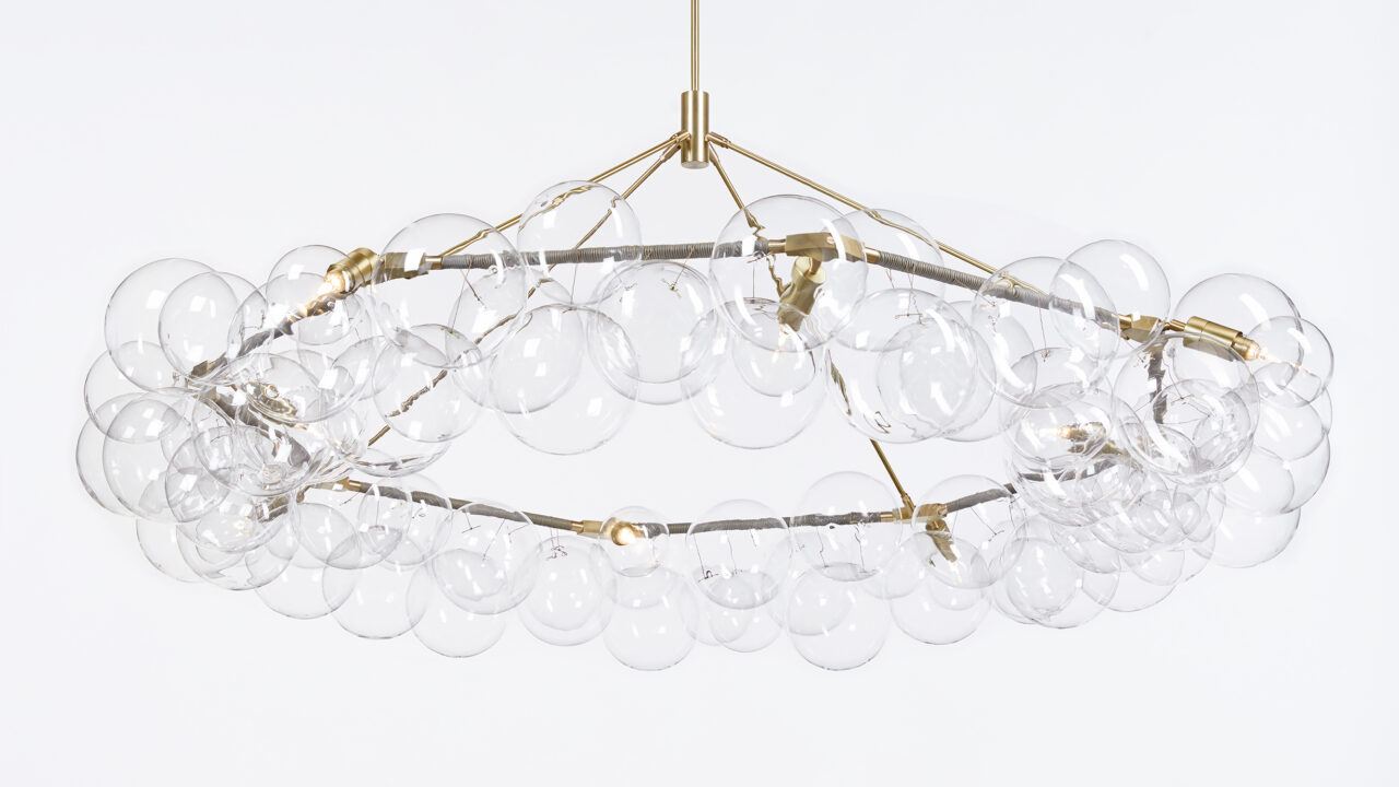 pelle's wreath bubble chandelier lighting fixture
