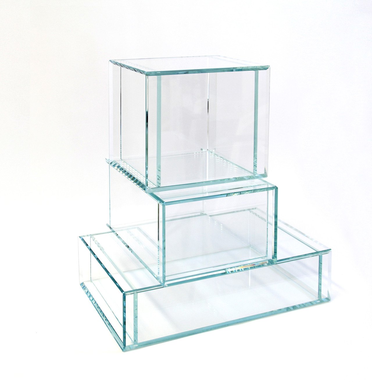 A stack of Pelle's Collector Edition Glass Boxes