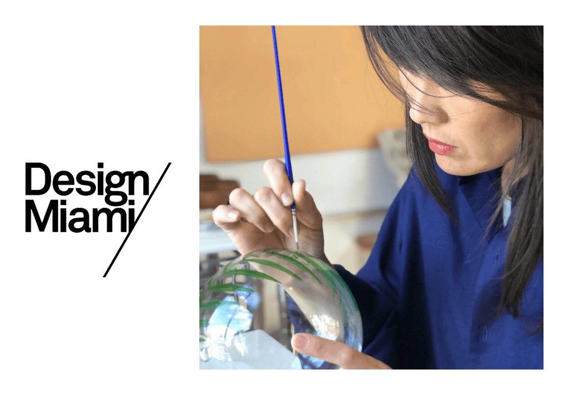 Design Miami logo with an image from the article