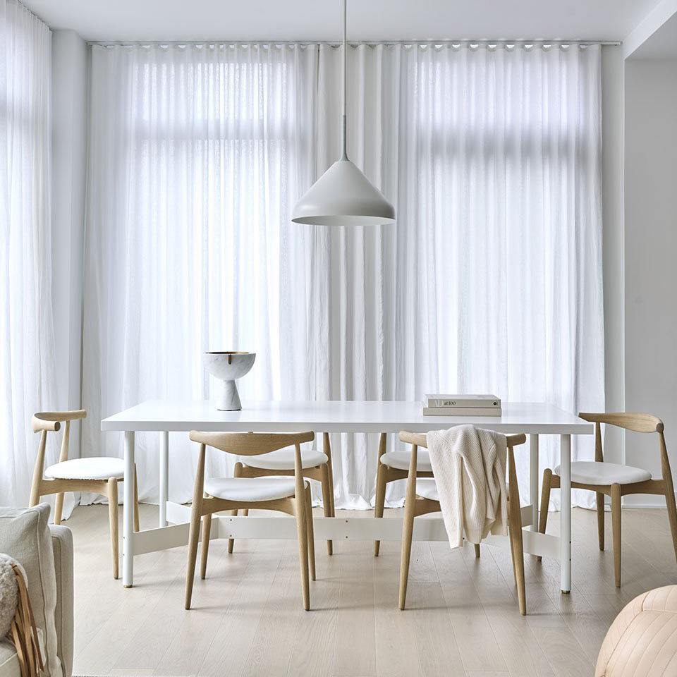 Pelle's Stem Shade 20 pendant light installed in a residence.