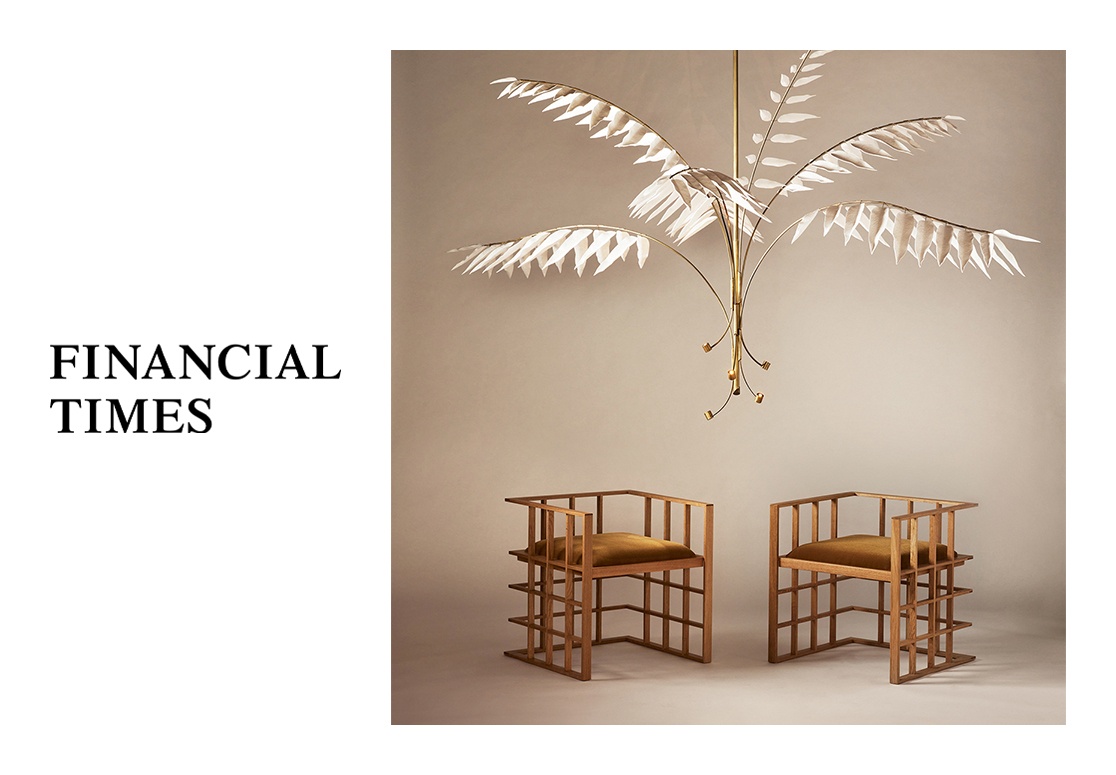 Pelle's furniture pieces featured in the Financial Times